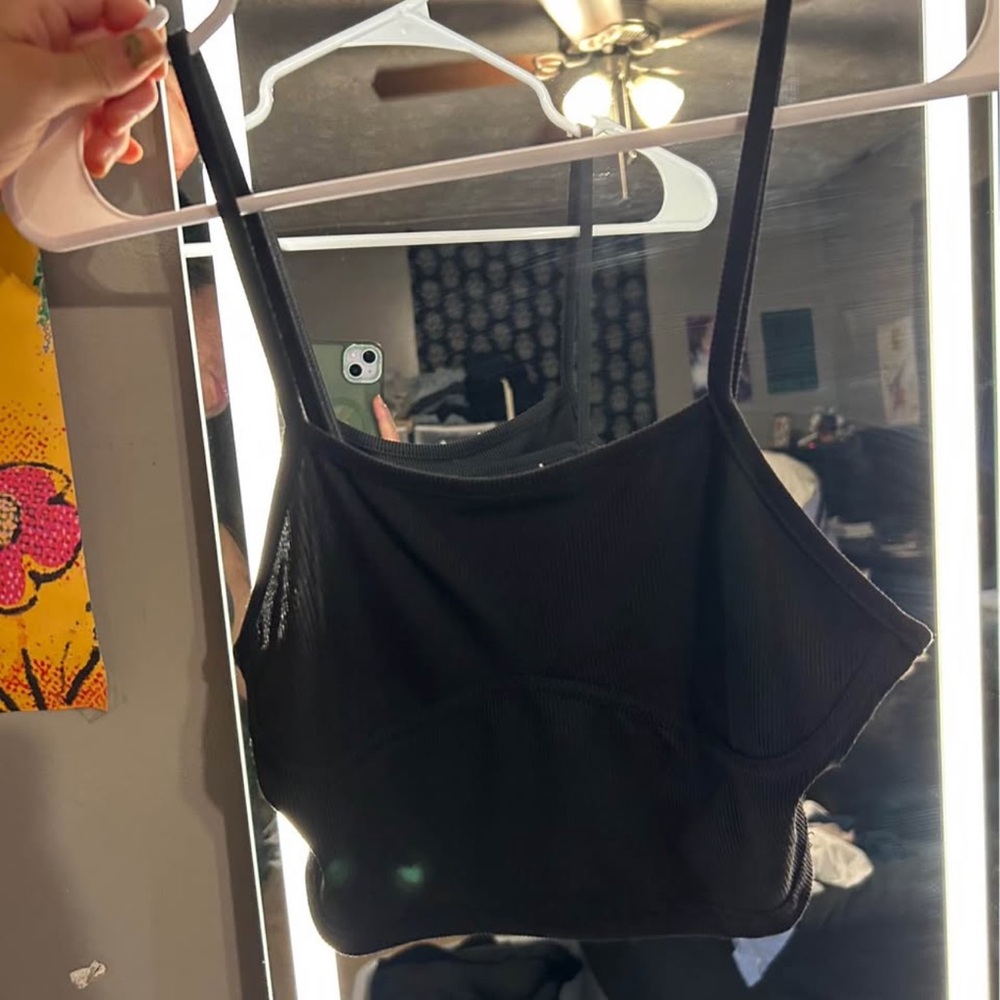 SHEIN Black Crop Top